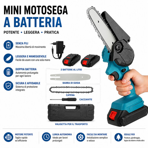 Motosega batteria 48v 6 - batteria,