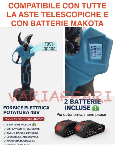 Forbice batteria elettrica - forbice, a